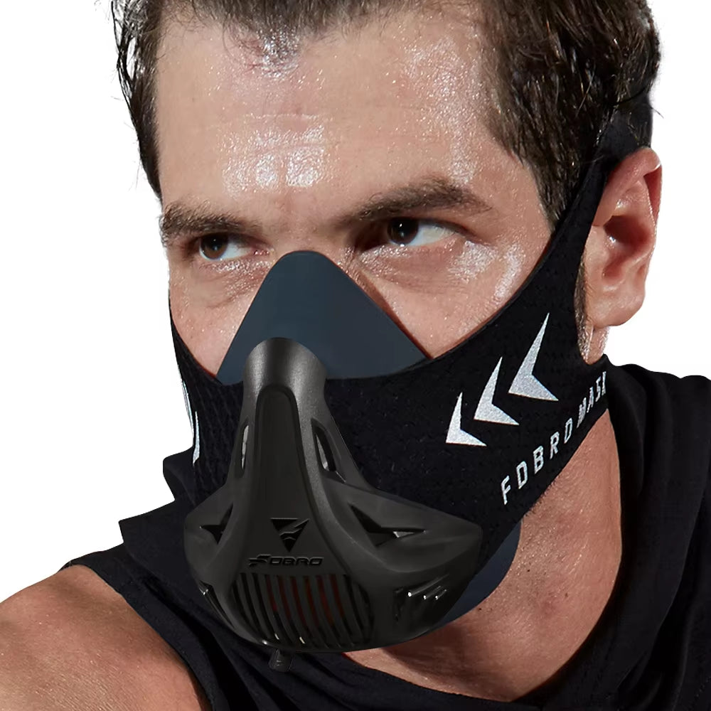 MMA Cardio Workout 3.0 Running Resistance Elevation Endurance Mask for Riding Face Fitness High Altitude Training Sports Mask